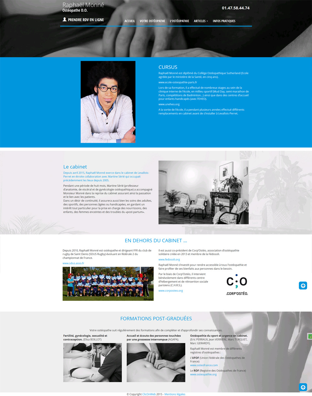 Ostéopathe Raphaël Monné