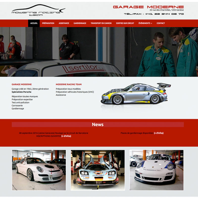 Préparation Porsche